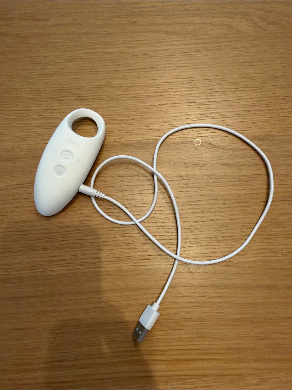 Frida Mom 2-in-1 Lactation Massager for Clogged Milk Ducts, USB Cord, White